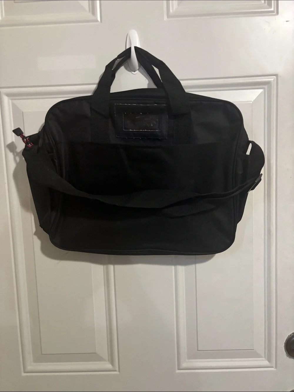 New Balance Black and Red Duffel Tote